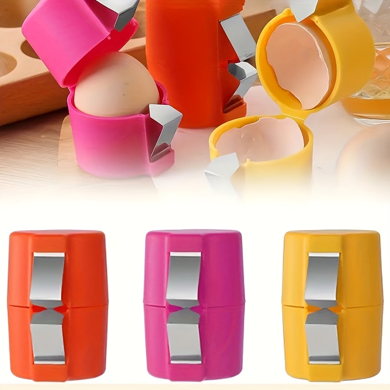 [耐用鸡蛋开壳器] 耐用三色可选鸡蛋开壳器 | 人体工学握把，锋利金属刀片及便设计，适合烘焙、烹饪、敲鸡蛋及开包装 商品详情 0