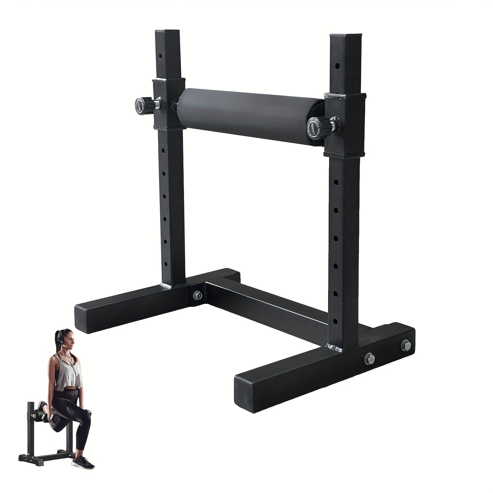 

Single Leg Squat Roller, Adjustable Height Leg Squat Stand, Bulgarian Split Squat Stand For Home Gym Leg Strength Training