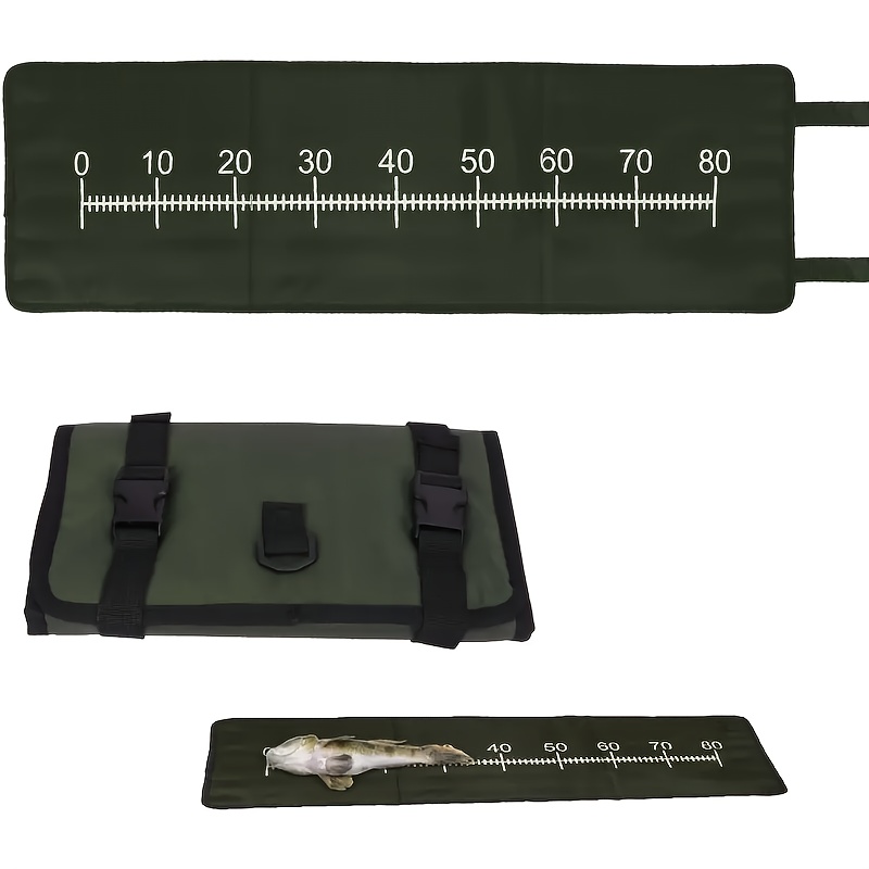 Image of 98x30cm Carp Fishing Mat With Built-in Measuring Tape - 600d Oxford, Portable For Carp | Ideal Beginner Accessory, Without Battery