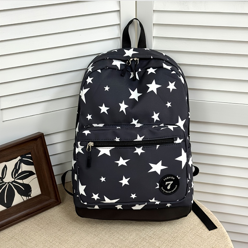 TEMU Solid Easy Multifunctional Large Capacity Women's Backpack High Aesthetic Grade School Student Bag