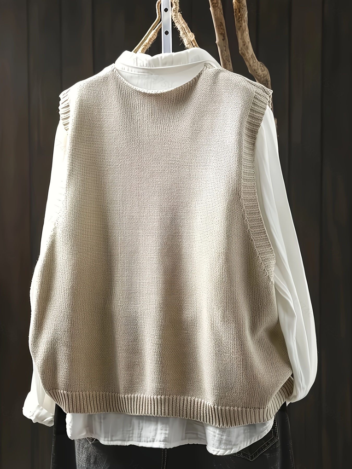 Gilet Corto Donna Pofihavi Con Bottoni - Elegante E Casual, Doppia Fodera - Foto 3