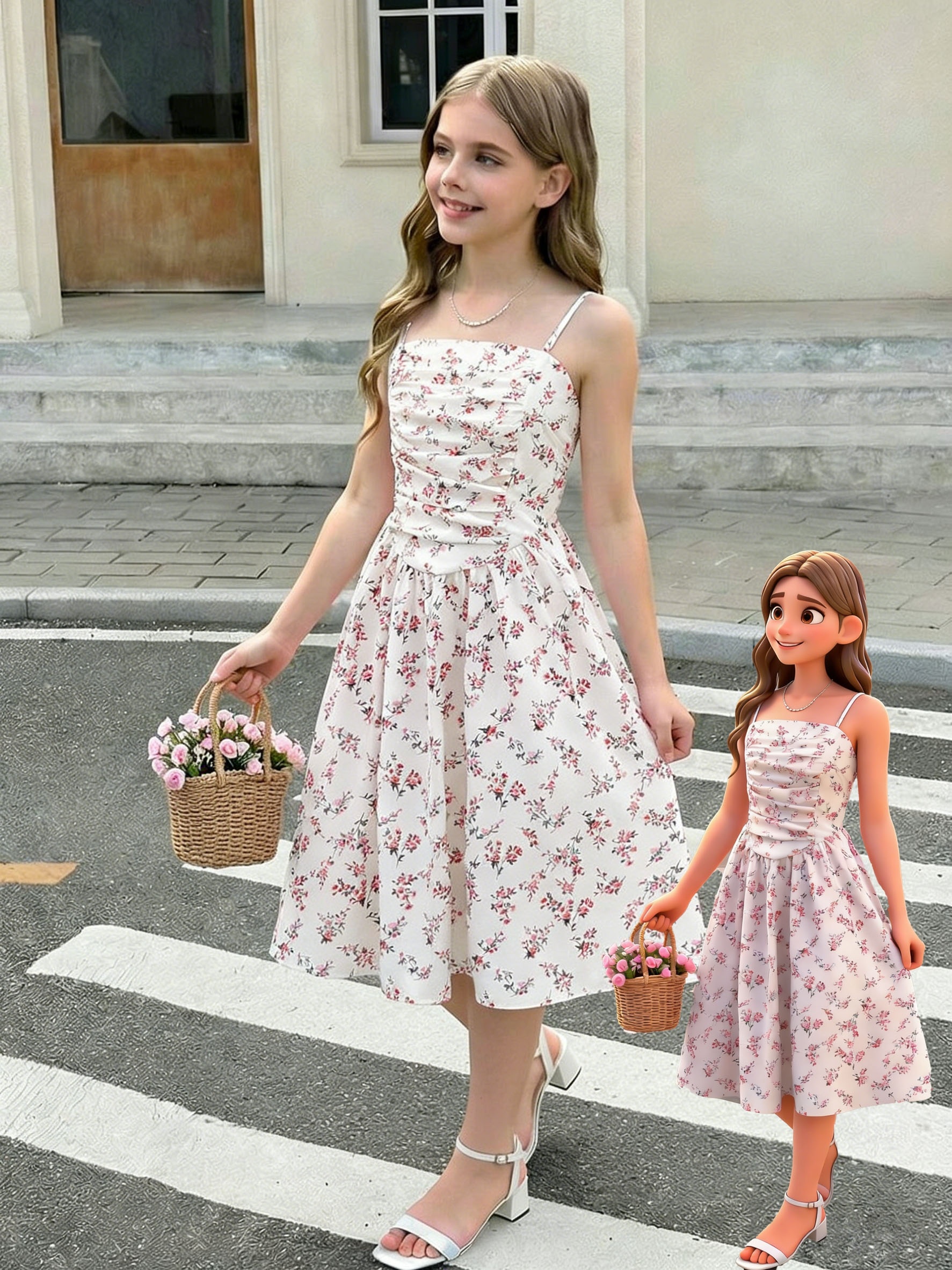 pleated loose dress Blue Zone Planet