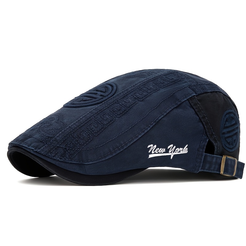 TEMU Christmas Retro Casual. , Daily Wear, Suitable For Festivals And Casual Outfits. Men's Hat Retro Hat Front-facing Retro Fashion Casual All-match