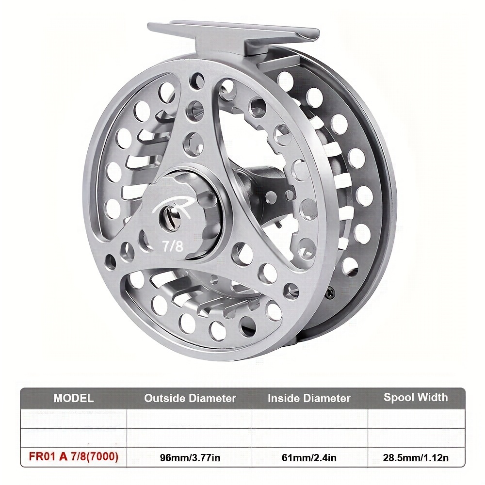 Fly Fishing Reel 3/4 5/6 7/8 CNC-machined Aluminium Material Blue Green Fly  Reel 