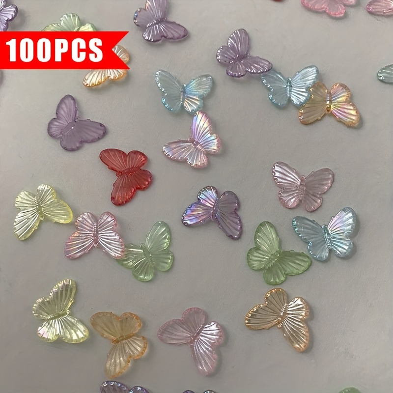 100pcs 18mm Colorful Glossy Acrylic Beads For Making, Cream Shell Embellishments & Craft Supplies