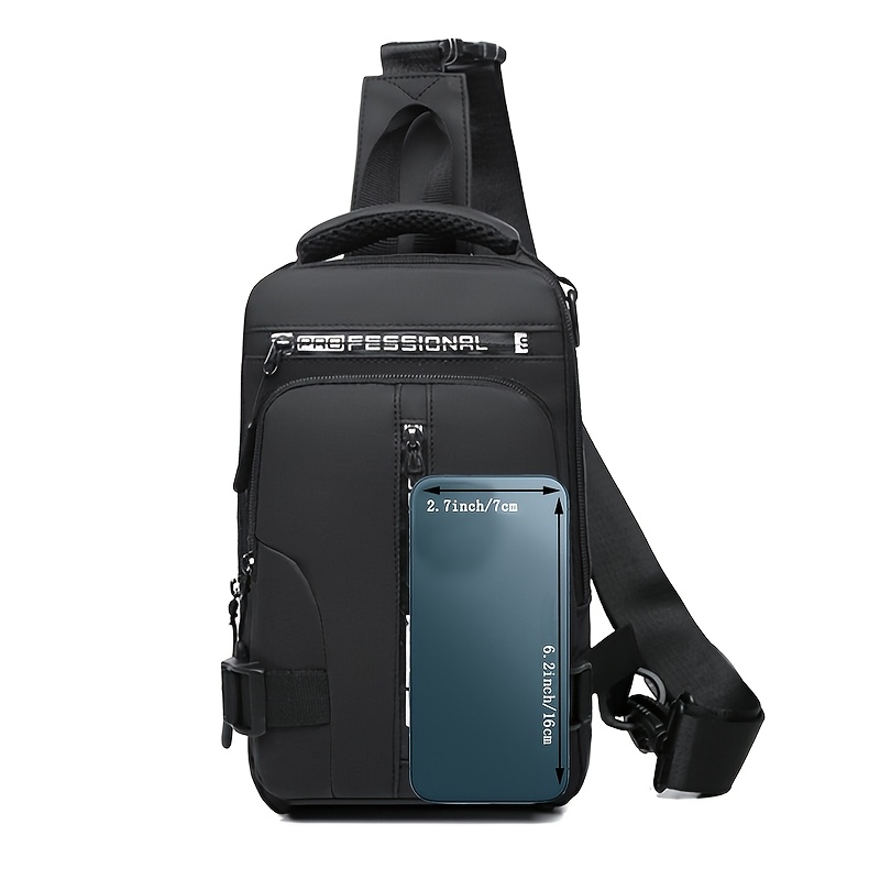 multi functional chest bag crossbody bag shoulder bag small backpack dual shoulder bag front chest bag zipper   random details 4