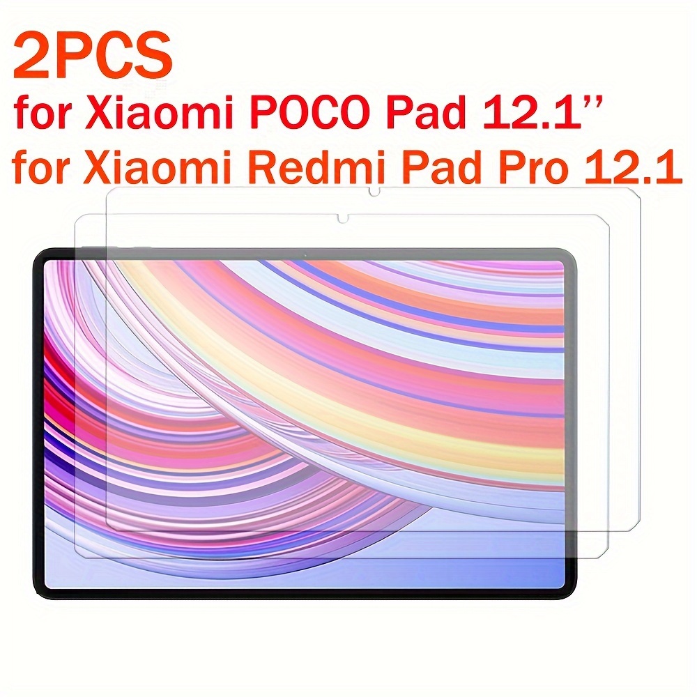 

2-pack Tempered Glass Screen Protector For Xiaomi Pad Pro 12.1 & Poco Pad 12.1, , , 9h Hardness, Anti-scratch Protective Film