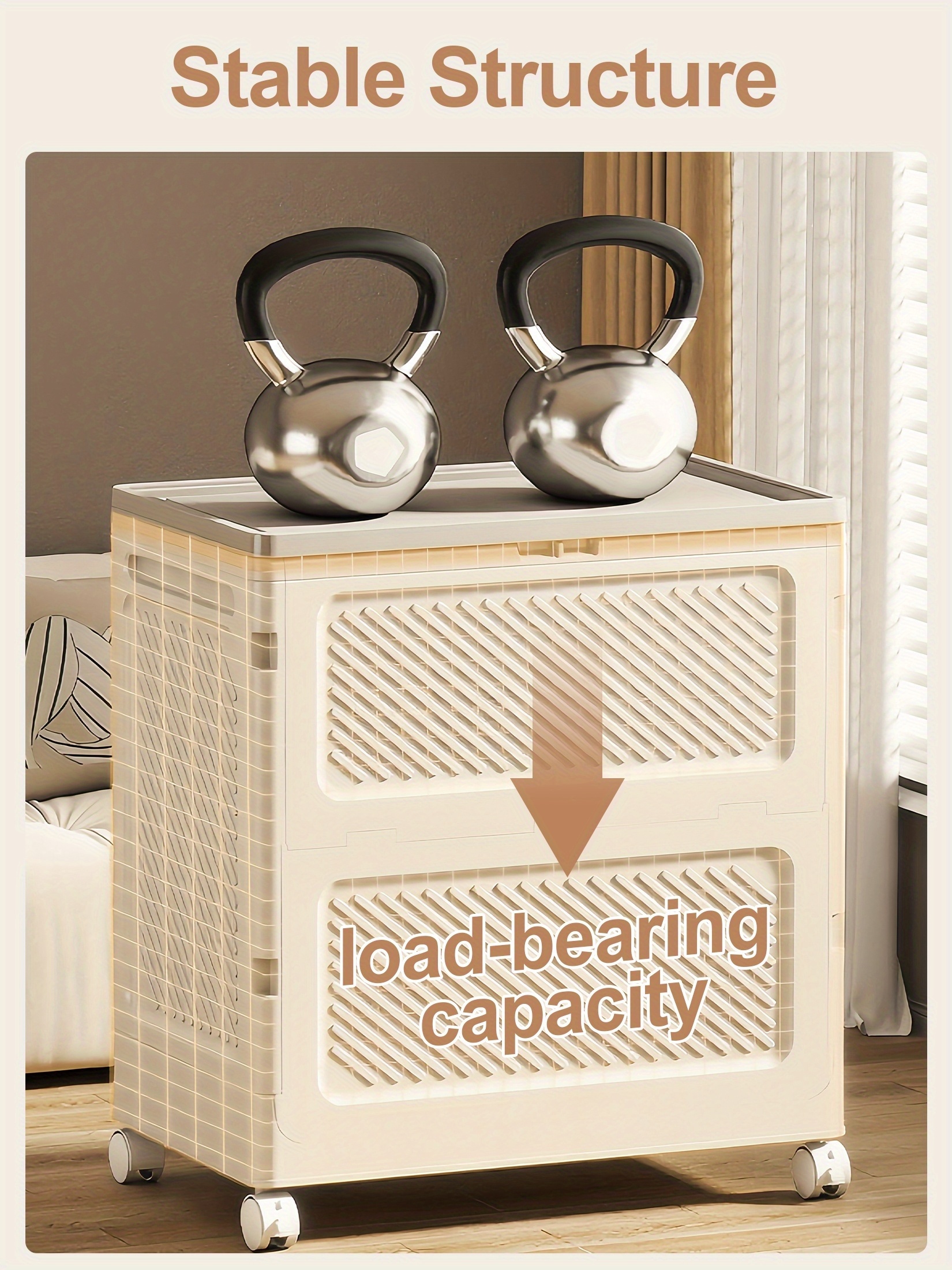 Large Capacity Waterproof And Dustproof Storage Box with Wheels, Multi Purpose Home Storage And Organization Solution Suitable for Bedroom, Living Room, Bathroom And Kitchen 14 Large Capacity Waterproof And Dustproof Storage Box with Wheels, Multi Purpose Home Storage And Organization Solution Suitable for Bedroom, Living Room, Bathroom And Kitchen