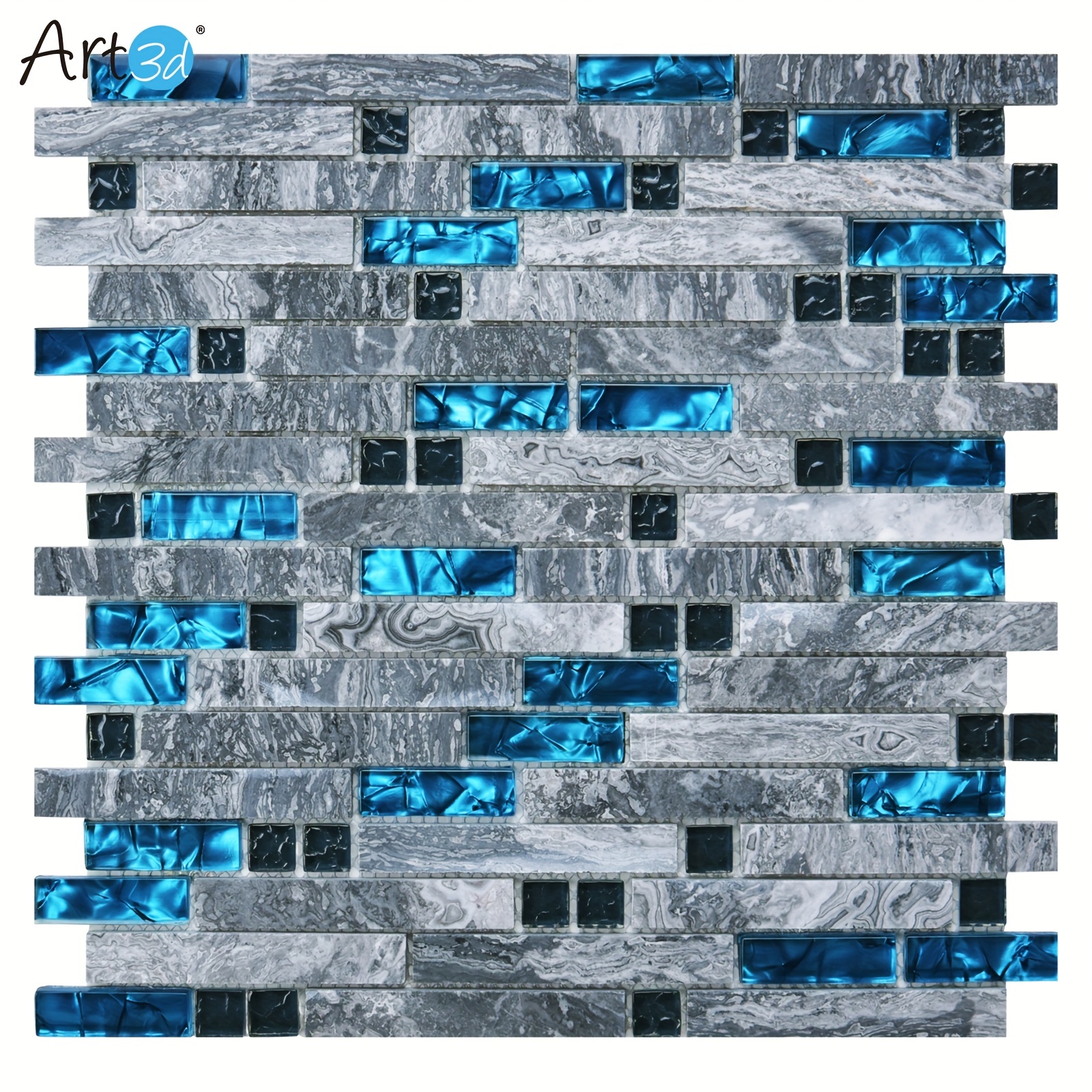 

Art3d 5-pack Mesh Back Decorative Tile, For Kitchen Backsplash Or Bathroom Backsplash (5 Sq.ft/box)