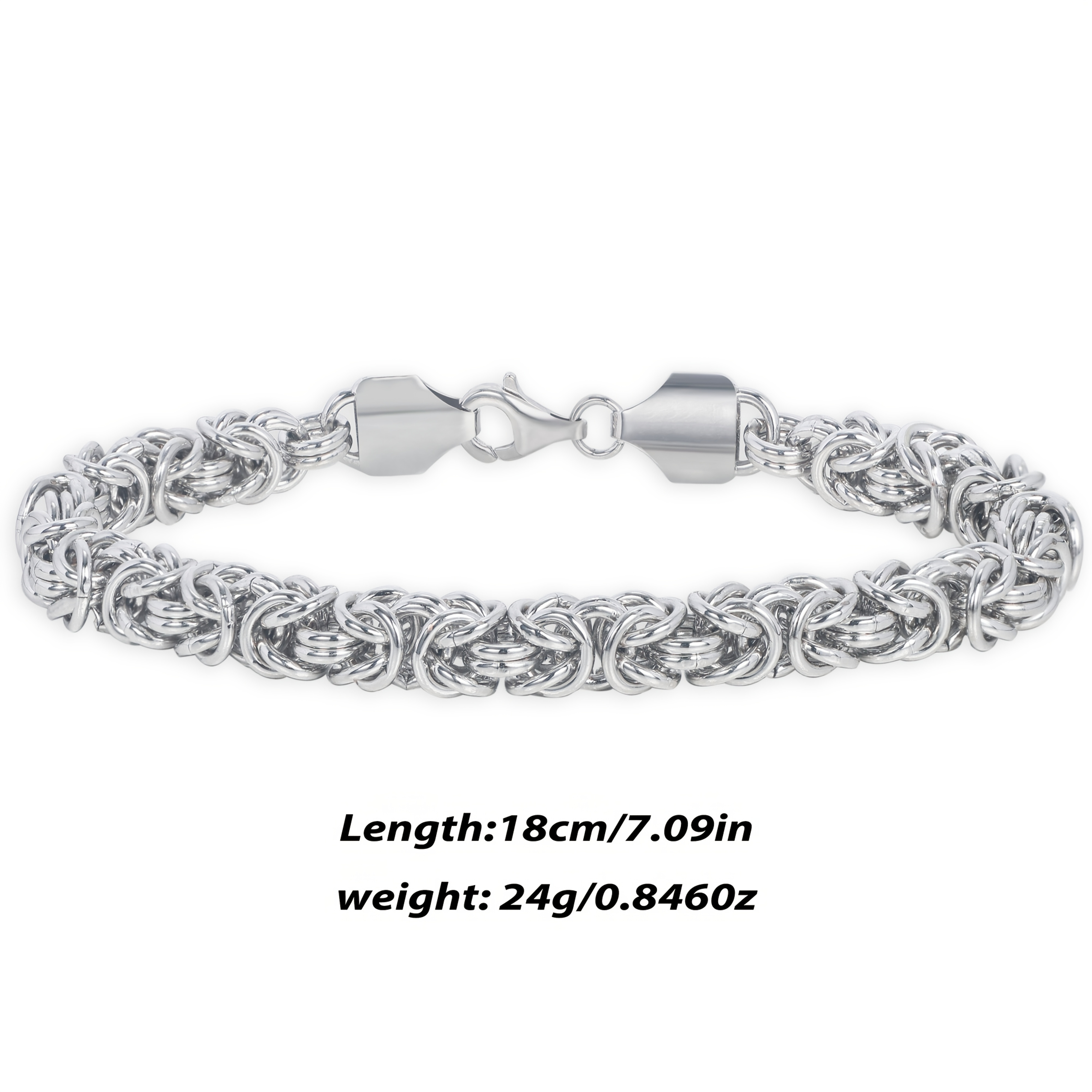Men's 925 Silver Inlay Style Everyday Jewelry Male Gift