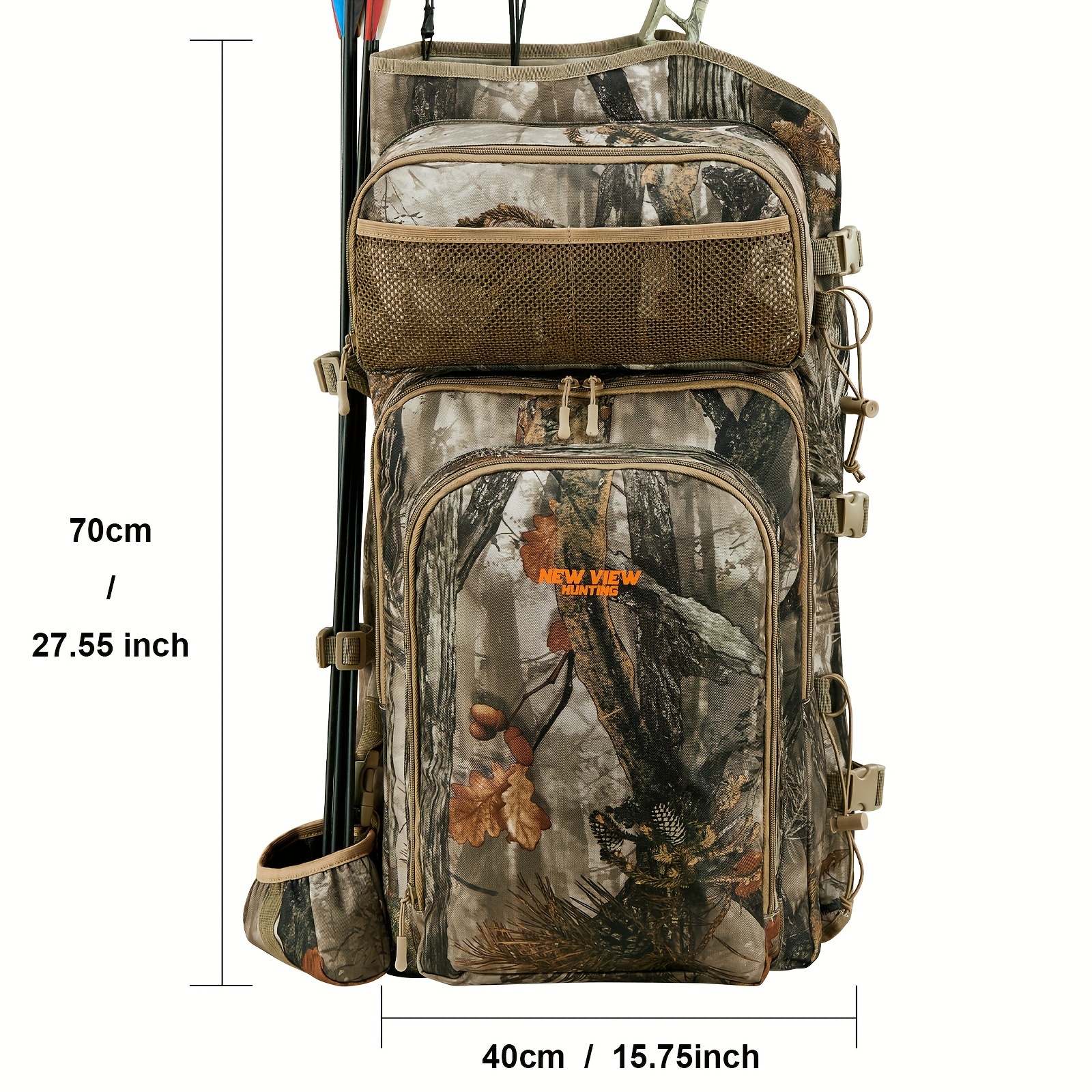 

New View Specialized Bow And Arrow Bag, Camouflage Backpack With Bow And Arrow Holder For Men, Sturdy Pack Without Bow And Arrow, Shoulder Bag, Durable And Lightweight