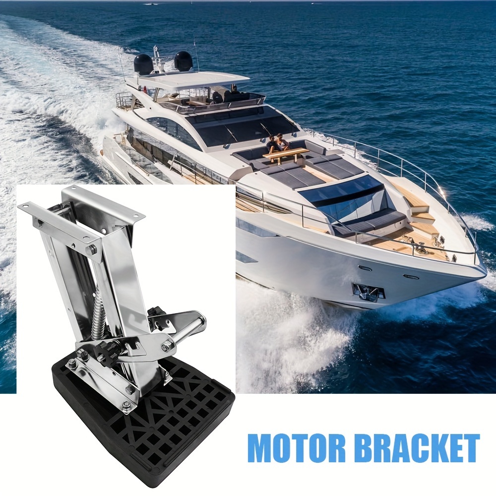 Outboard Motor Bracket Kicker, Heavy-Duty Marine Motor Mount