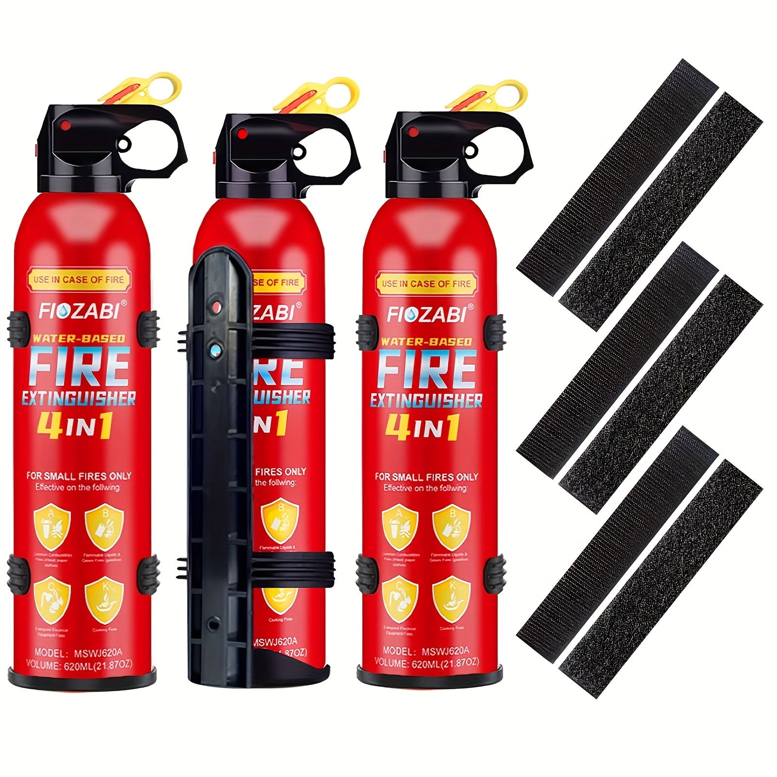 Ougist Portable Fire Extinguisher For Home With Mount, Non-Toxic Water-Based Fire Extinguishers For House - A, B, C, K Types For Kitchen, Truck, Car
