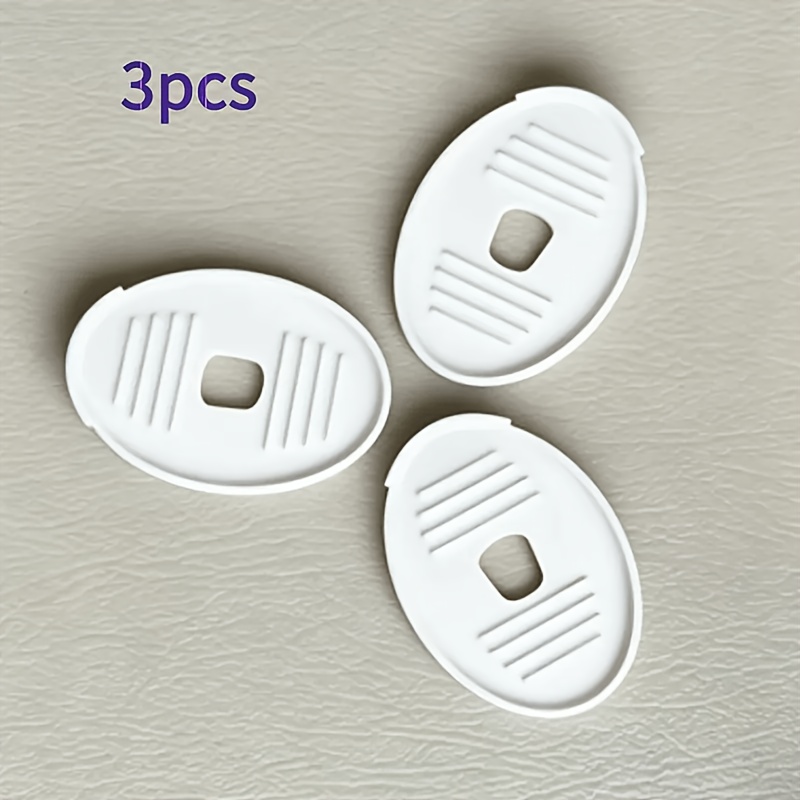 Image of 3pcs Electric Toothbrush Protection Mat, Anti-residue& Anti-stain Bathroom Protective Mat( Parts)