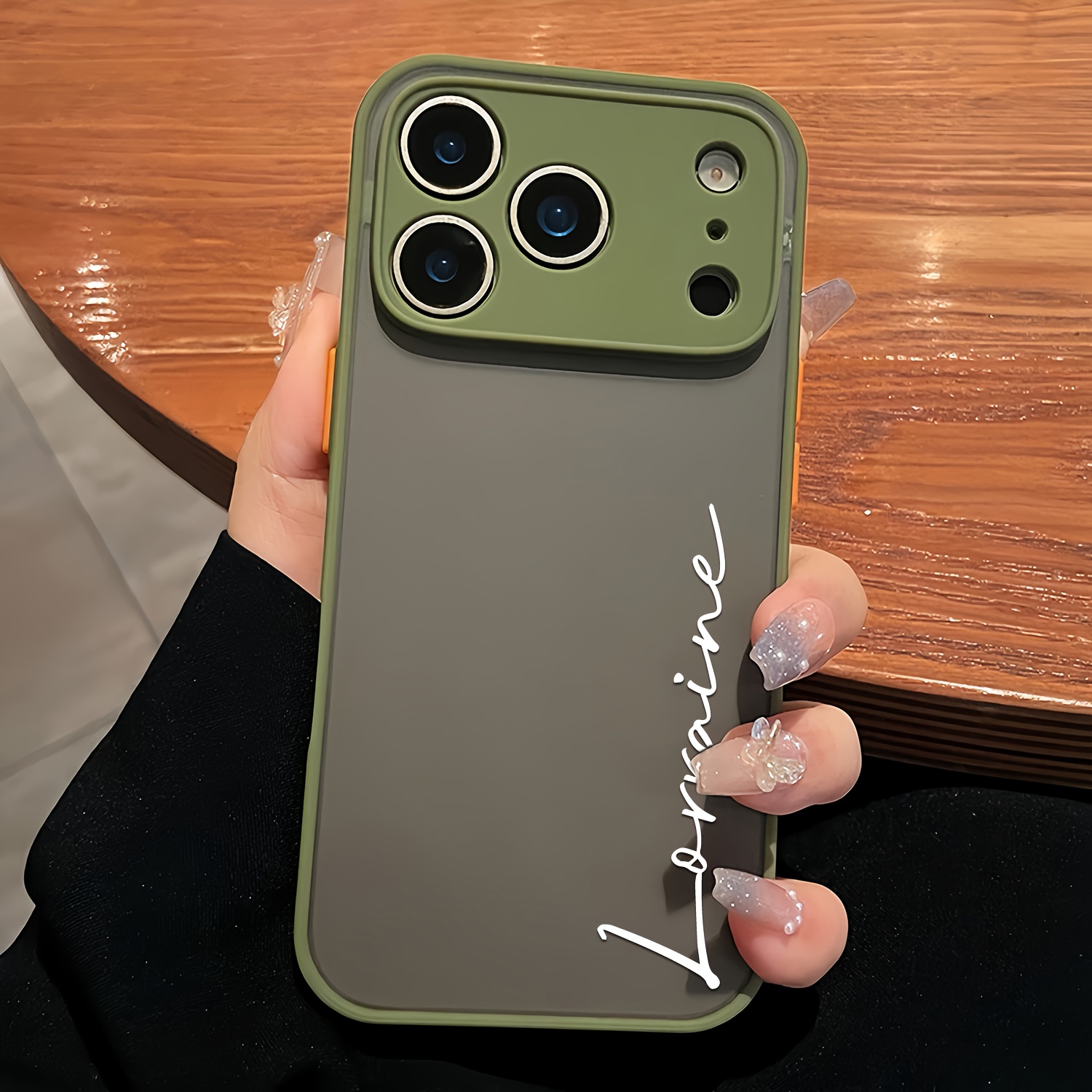Personalized Custom Name DIY Translucent Ultra-Thin Case Compatible with for iphone Models 11 to 17 Pro Max Plus, Featuring Shockproof Armor And a Luxury Matte Finish, Complete with a Protective Border And Customizable Letters, Perfect As a Gift, Phone Case, Handy Cover