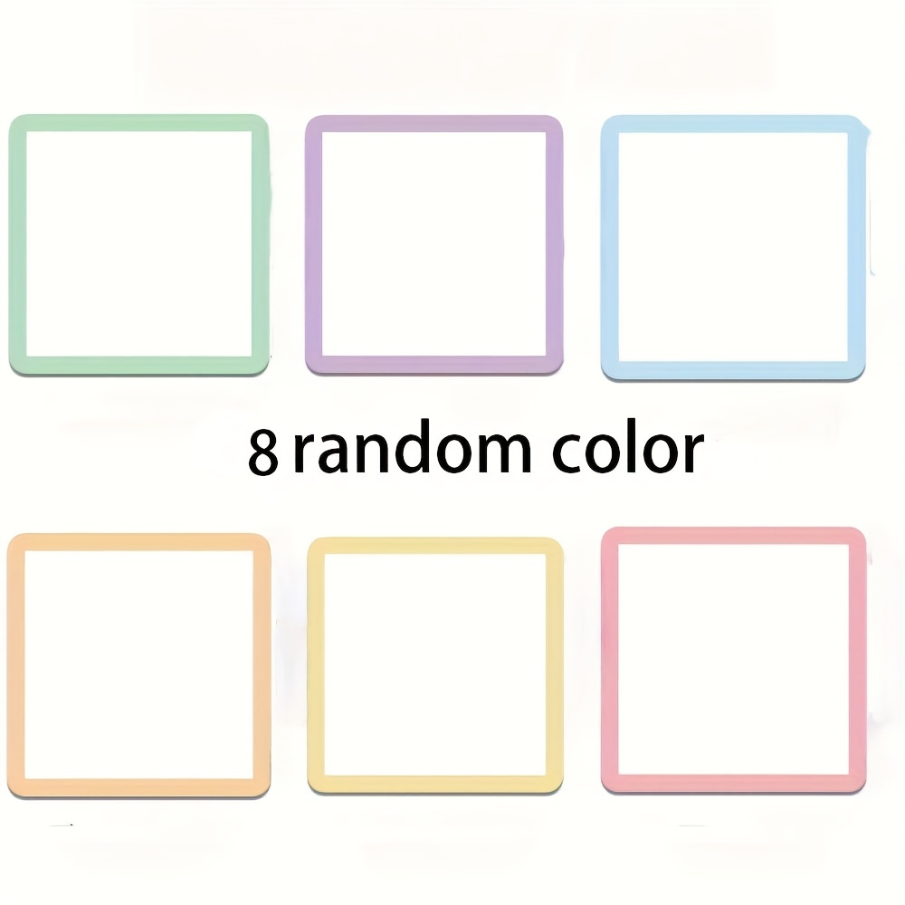 TEMU Bloc-notes magnétique réutilisable, 4"X4" - Étiquettes effaçables à sec pour tableaux blancs, réfrigérateurs, casiers - Parfait pour , de classe