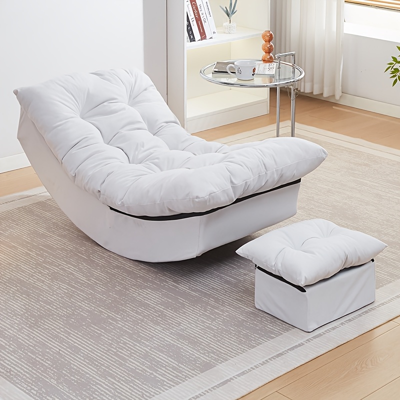 Moon Rocking Chair/Leisure Living Room Recliner - a Recliner for Ultimate Lazy Time in The Living Room That Can Be Reclined And Slept On, a Sturdy Reclining Single Sofa Chair, Suitable for Cozy Family Leisure