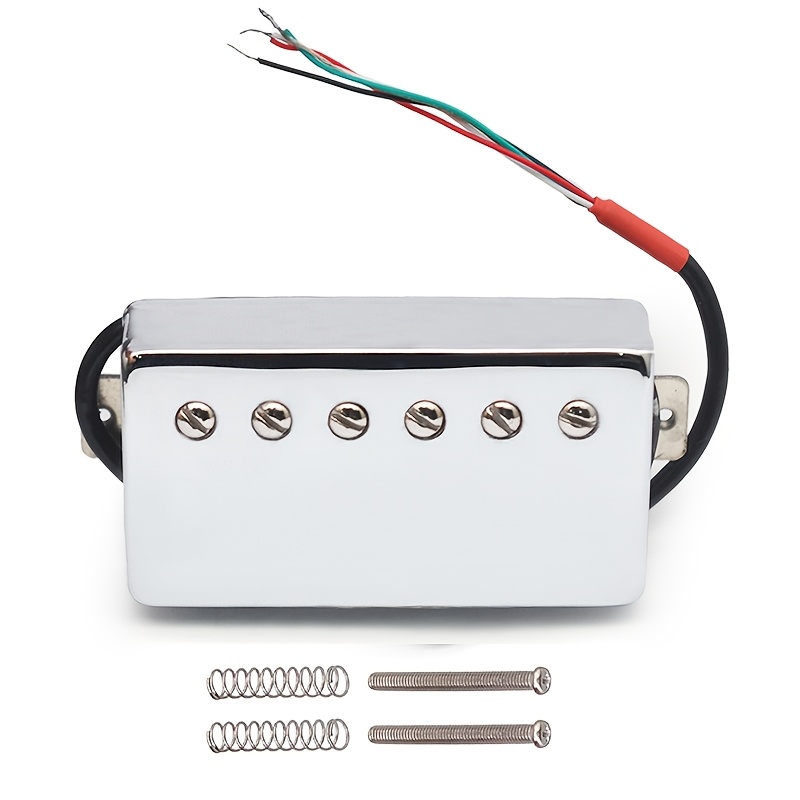 2pcs of Aluminum-Nickel-Cobalt 5 Spring Dual-Coil Guitar Pickups with 4 Coil Wire, 7. 5K/15K Coil Split Aluminum-Nickel-Cobalt V LP Pickups., Guitar Replacement Pickups, Highoutput Pickups, Split Coil System, Highquality Coils, Durable Pickups