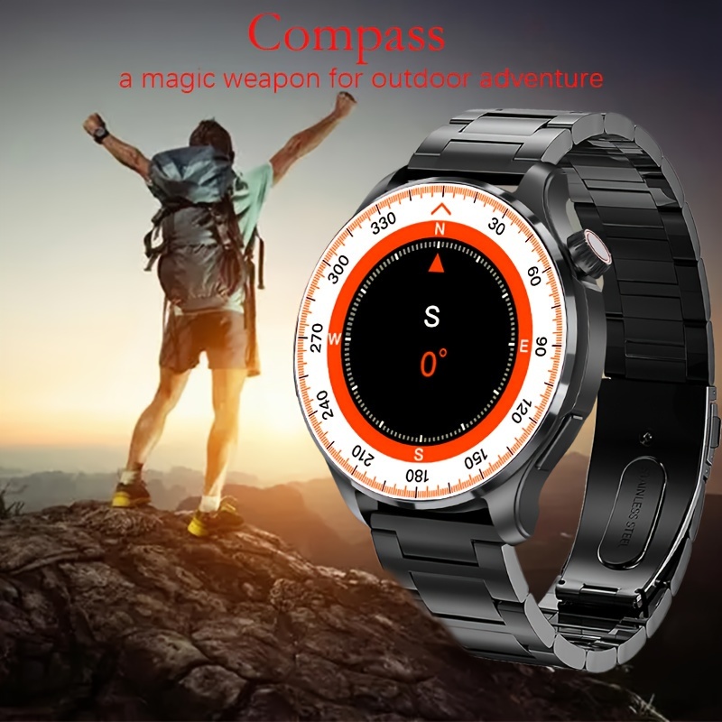 Smart Watch 1.53-inch AMOLED Screen Smartwatch, Supports Wireless Calling, Music Playback, Multiple Sports Modes, GPS Exercise Tracking, Fitness_voghion.com