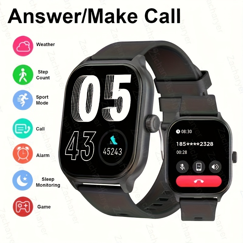 

Smart Watch, For Iphone/andriod, Wireless Calling/dial, Multi -sport Mode, Calling And , Suitable For Men And Women, Sports Watches, Change Wallpaper, Fitness Monitoring