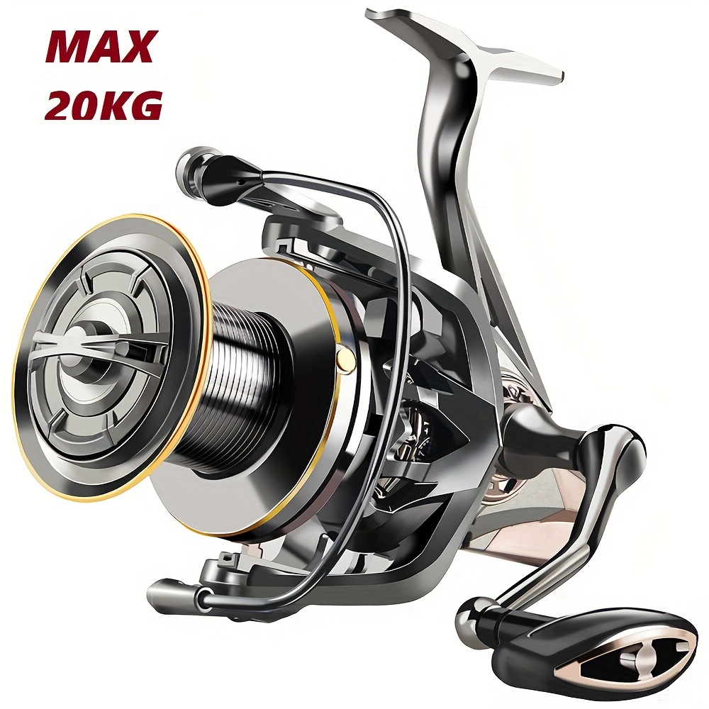 

High-power Spinning Fishing Reel 8000-14000 Series - Dual Sealed Bearings, Clutch, Interchangeable Handle For Saltwater & Freshwater