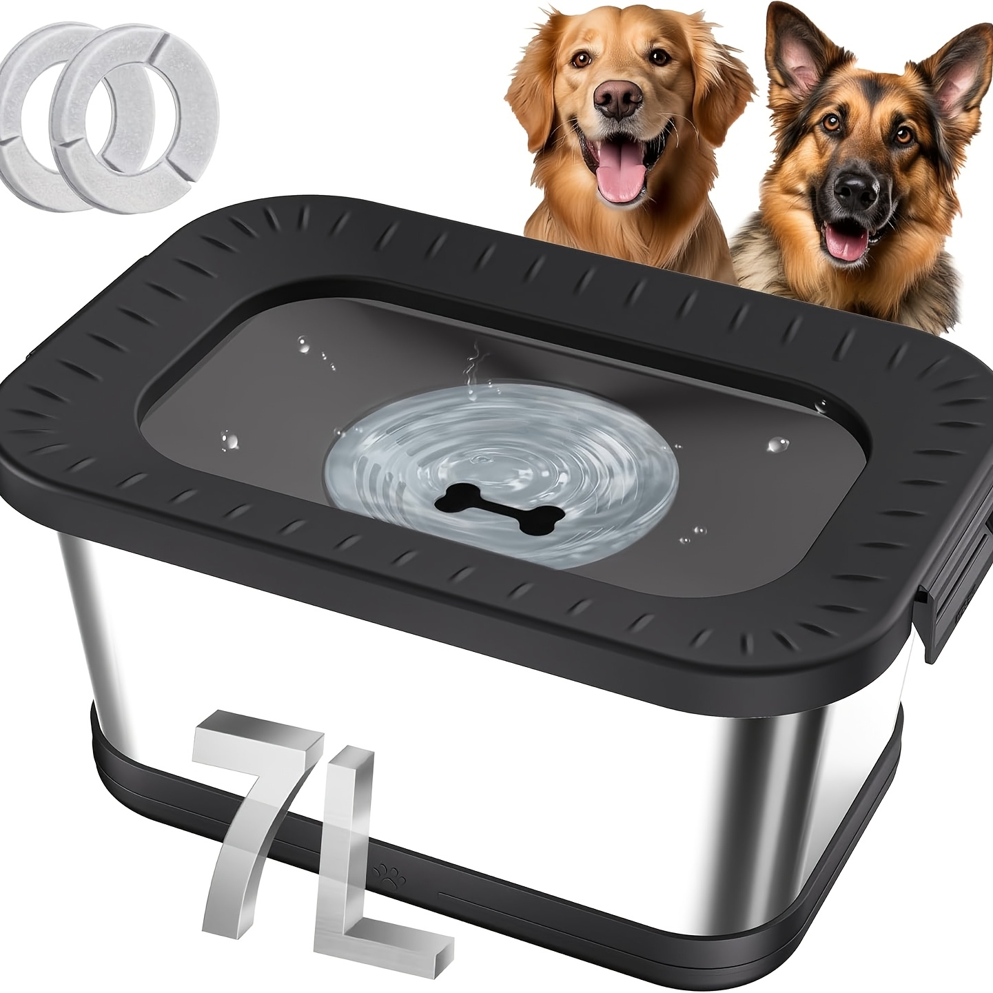 auto refillable dog water bowl Automatic Filling Pet Water Bowl