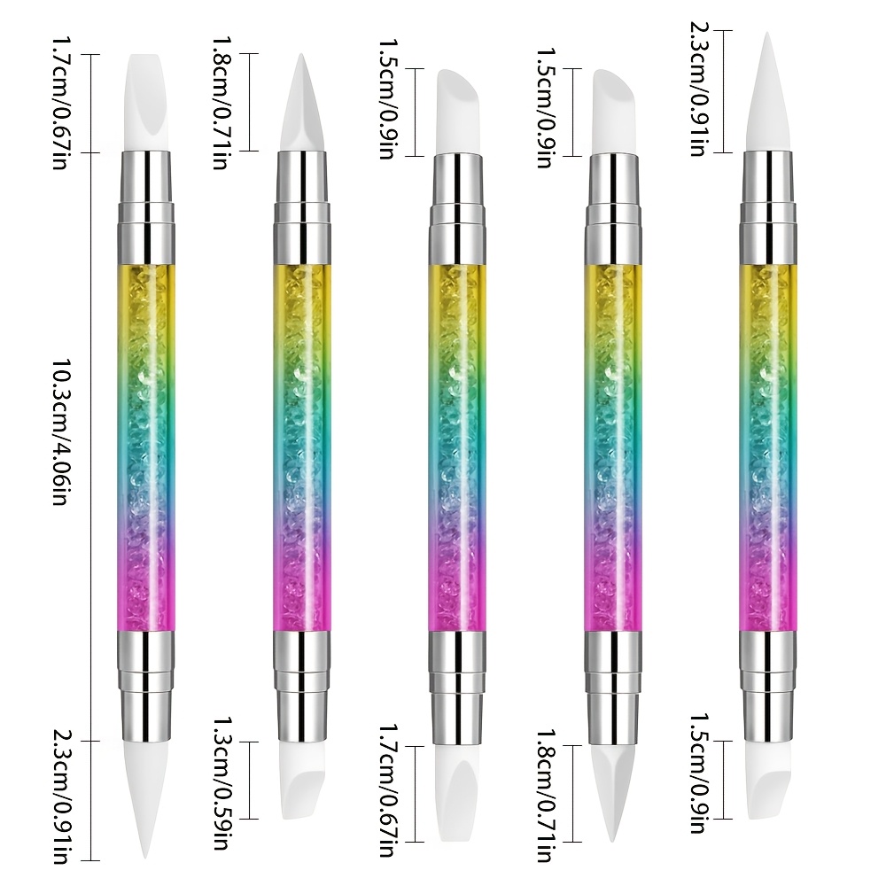 11pcs Professional Nail Brush & Rhinestone Dotting Pen Set