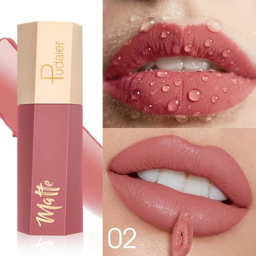 matte lip gloss waterproof and long lasting non transfer smooth matte nude shades valentines day gift perfect gift