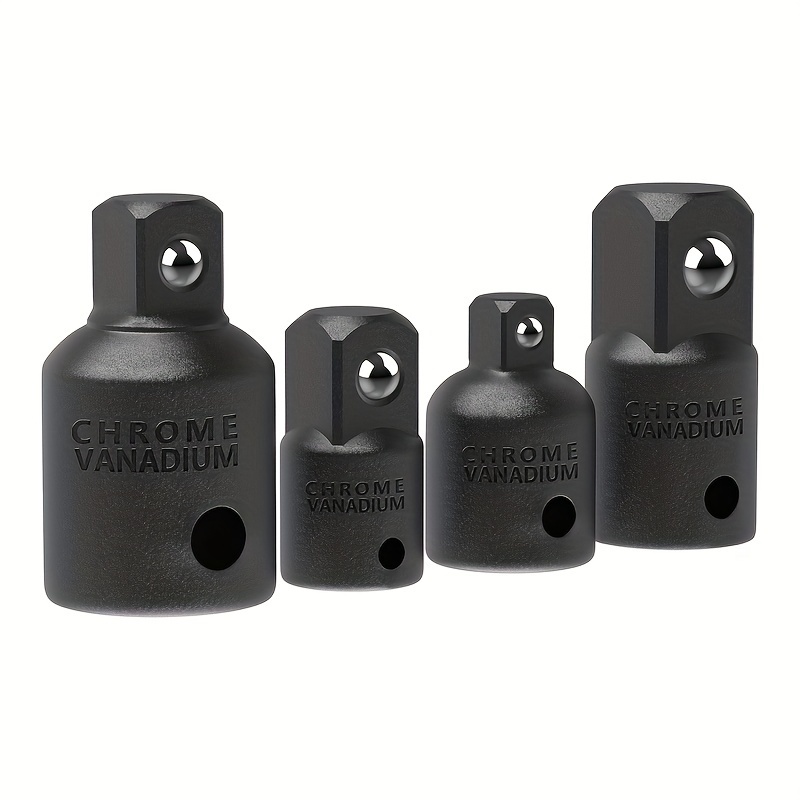 TEMU Impact Socket Adapter And Reducer Set, 4pcs, Impact Sockets Adapter Sets, Impact Adapter, Socket Adapter Set, 1/2 To 3/8 Socket Adapter, 3/8 To