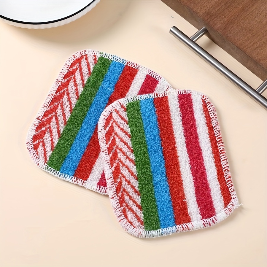 bohemian plaid dish cloth heavy duty multi color cleaning cloth suitable for dishes countertops floors hand wash only rectangular scouring pad Product details 9