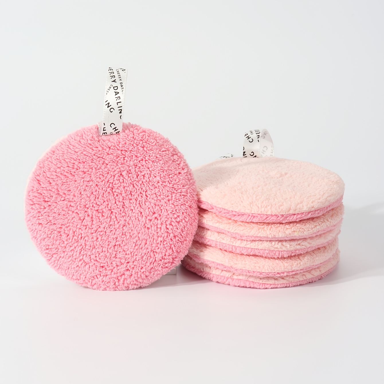 TEMU Cuscinetti detergenti assorbenti rotondi da 8 cm, 6 pezzi, cuscinetti struccanti riutilizzabili, per il trucco lavabile a , spugna soffice per