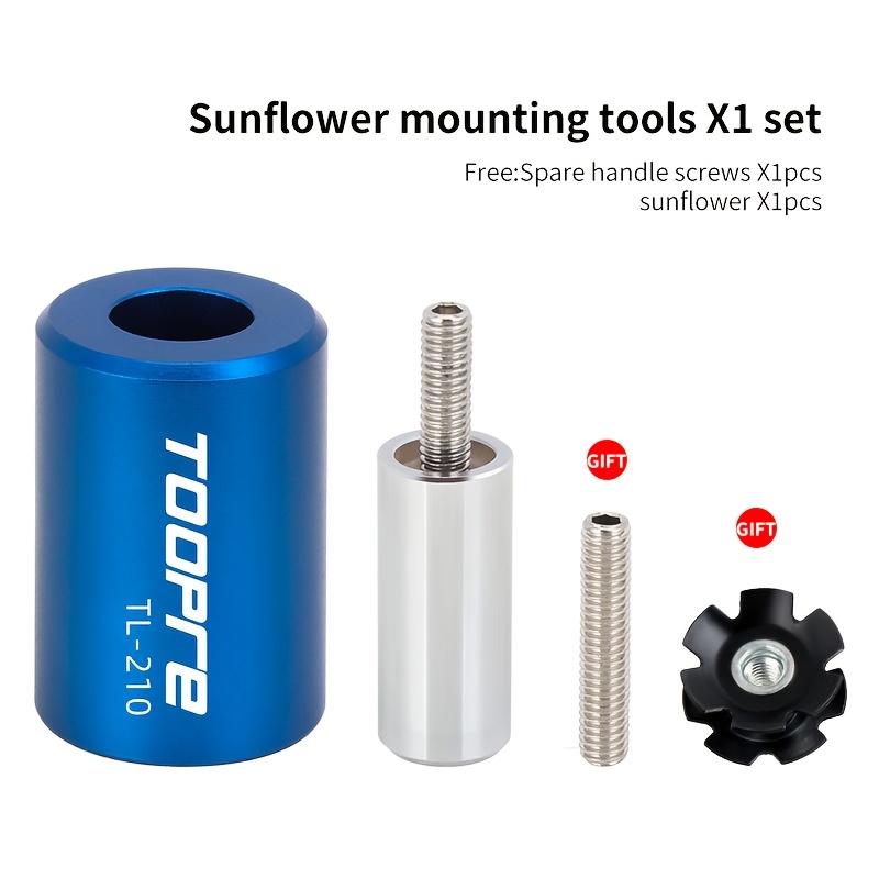 Image of Toopre Bicycle Sunflower Insertion Tool Front Fork Bowl Set Flower Core Installation Sleeve