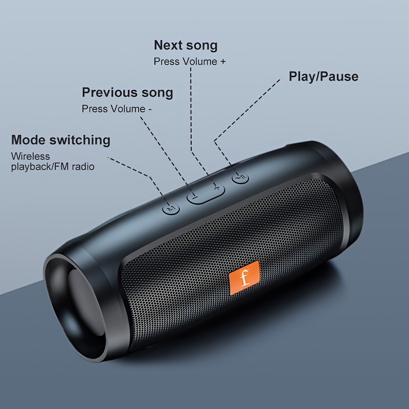 1pc portable wireless speaker with rgb lights subwoofer mini sound system suitable for home outdoor parties low voltage operation compatible for smartphones tablets pc