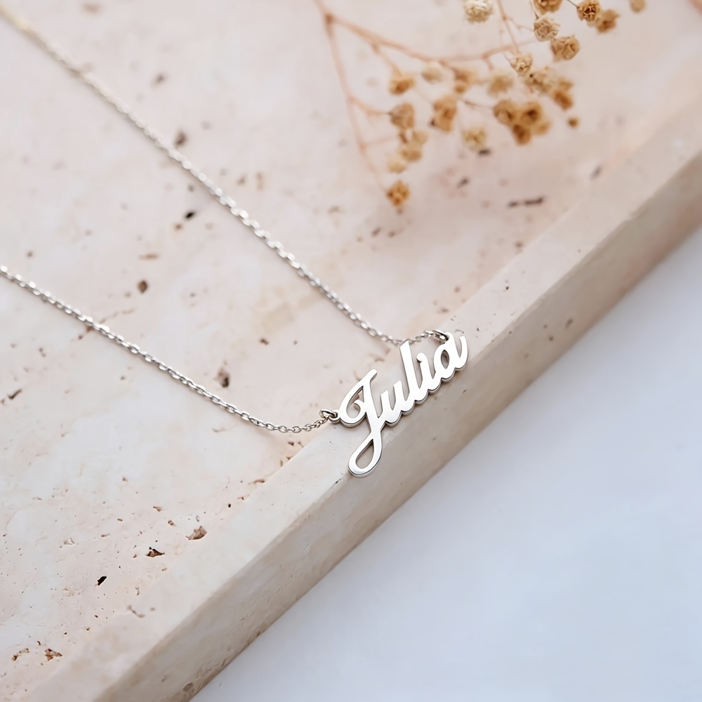 Custom Handwritten Name Necklace with Cursive Script