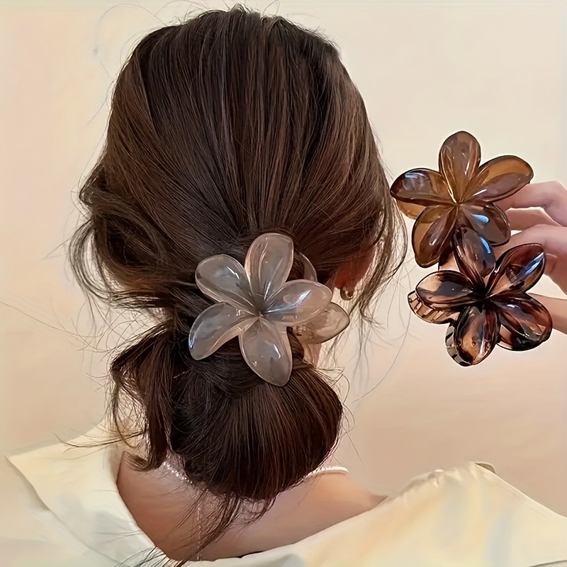 TEMU 3pcs Bohemian Style Hair Accessories, Summer Flower Hair Accessories, Suitable For Hair, Cute Hair Clips, Beach Vacation Hair Accessories, Very
