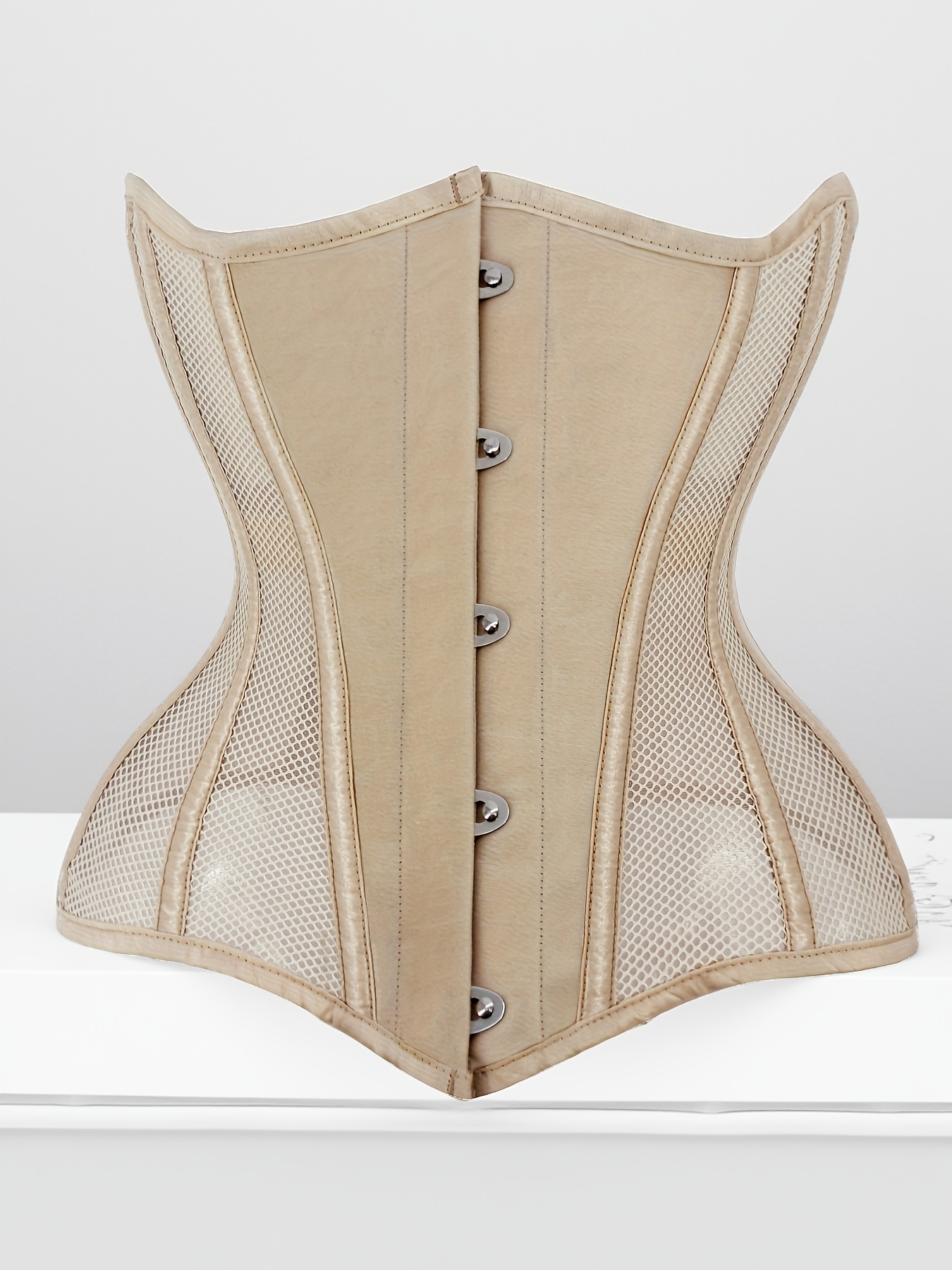 white christmas dresses Xandra White Brocade Waist Training Corset- White Corset Under Wedding Dress-  White Corsets For Cheap– Corsets Queen US-CA
