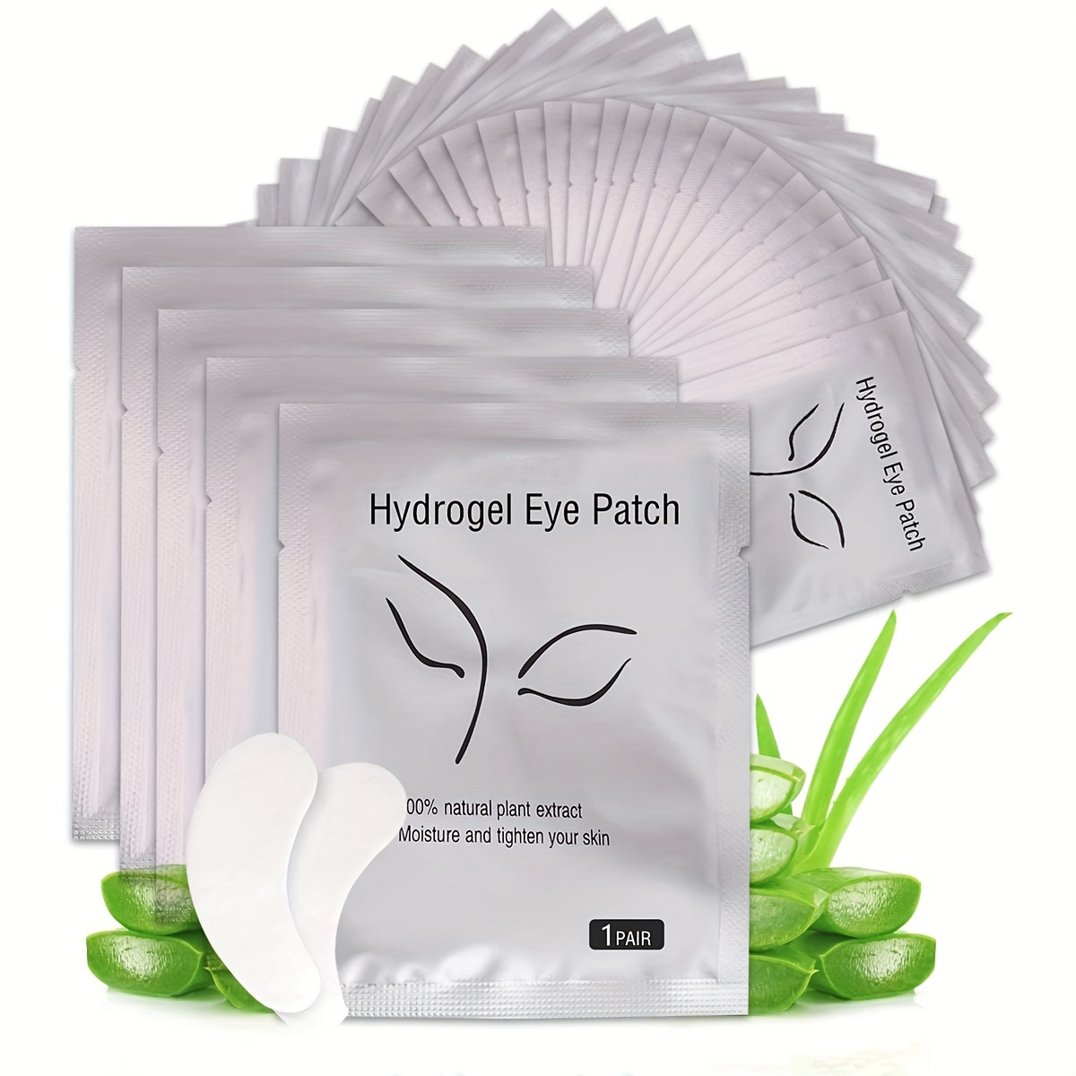 

50pcs Under Eye Pads For Lash Extensions Under Eye Gel Pads Under Eye Patches Lash Pads Hydrogel Eye Patches Eyelash Extension Supplies Beauty Tools