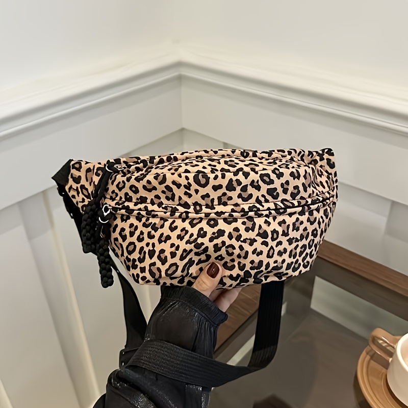 E-shop Neue stylische Damen Leopard Print Brusttasche Trendige Beliebte Hochwertige Rucksack Kann als Umhänge Schultertasche Handtasche Tasche dienen