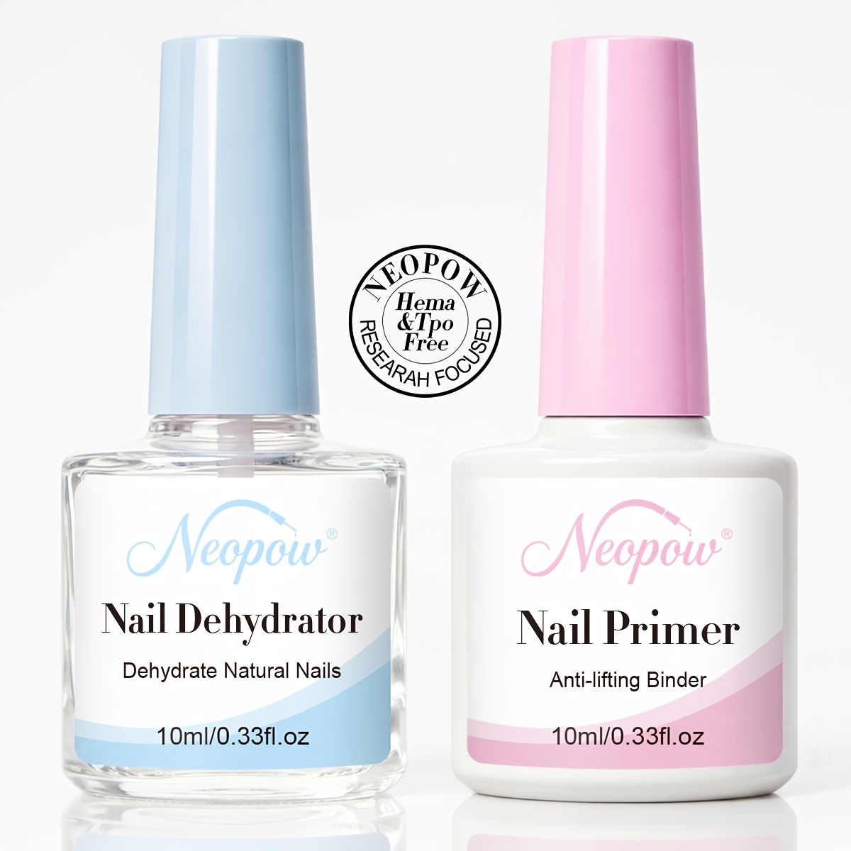 10ml Nail Dehydrator And Acid-free Primer Kit Nail Prep Essentials Suitable For Home Nail