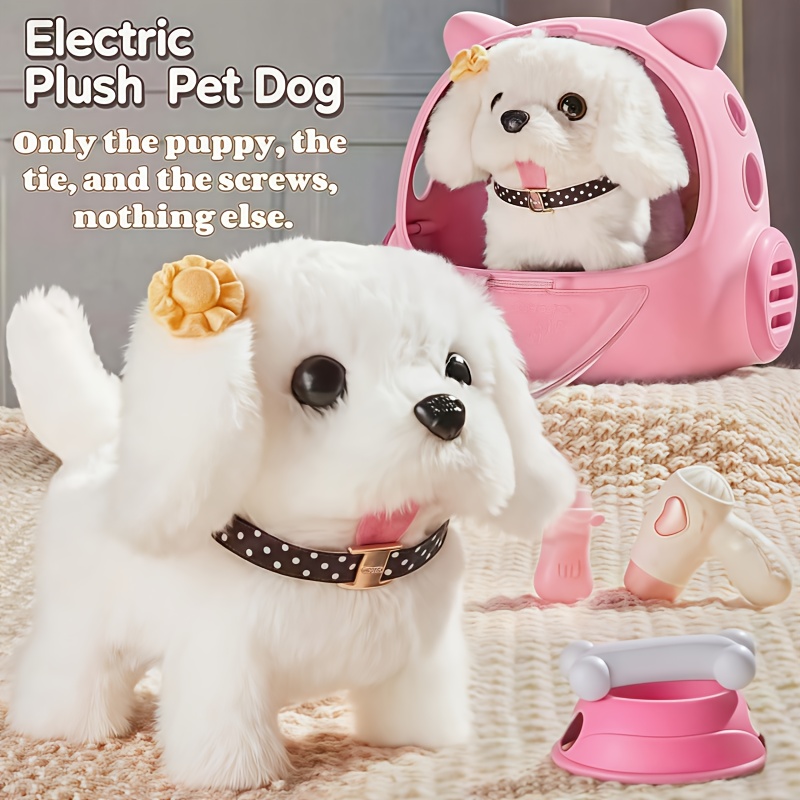 robot puppy realistic golden retriever toy puppy interactive Temu