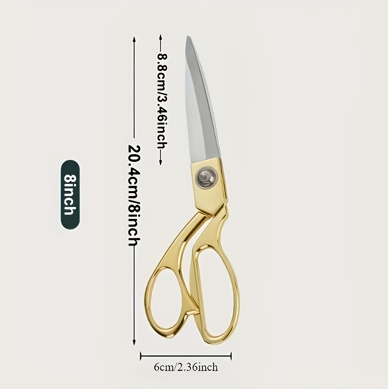 Image of Heavy Duty Tailor Scissors - Steel Material, Suitable For Fabric And Faux Leather, Ideal For Sewing, Cutting And Crafts, Multiple Colors