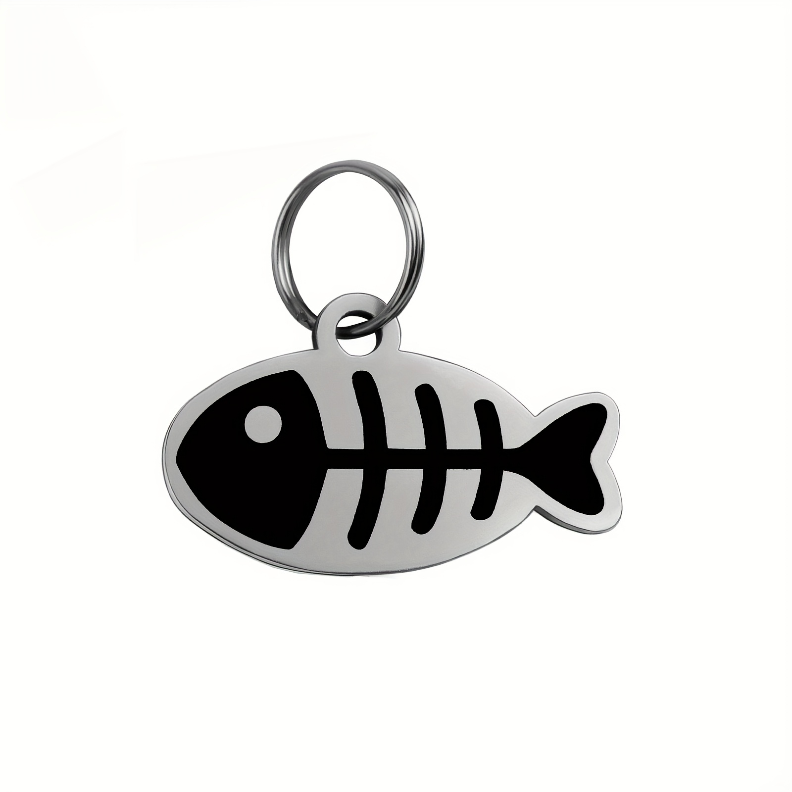 TEMU Collare Personalizzato per Animali in di a Forma di Pesce con Ciondolo e Lettering per , Accessori per Collare, Carta d', Regalo Festivo