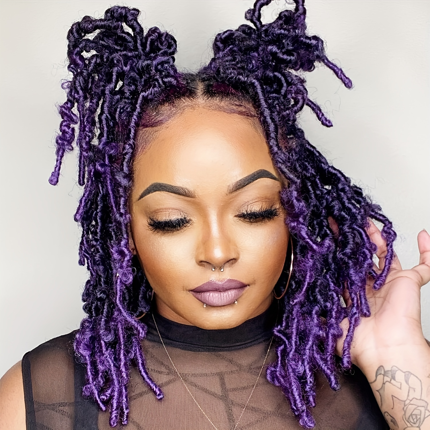 Butterfly Locs Crochet Hair Soft Butterfly Locs Distressed - Temu Canada