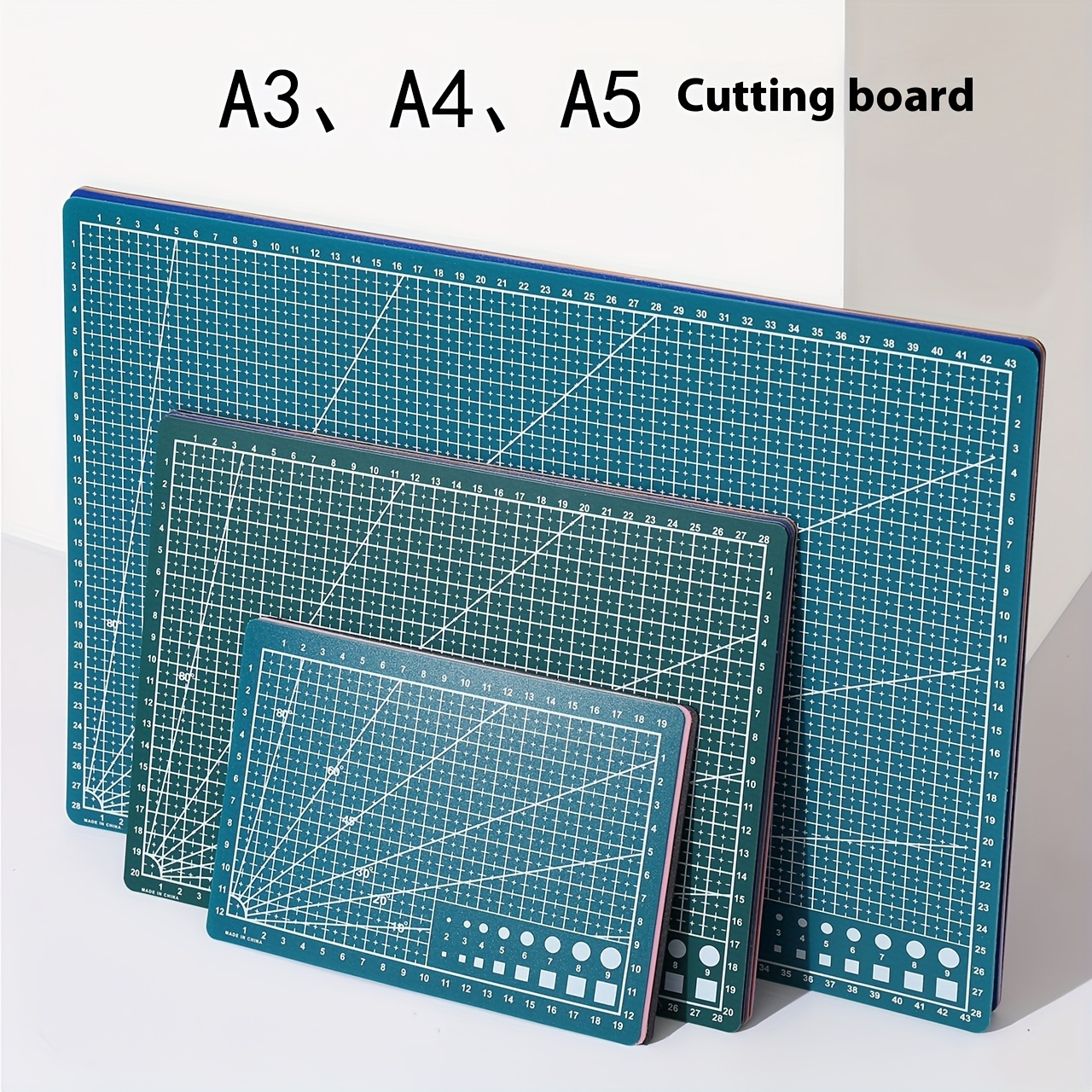 3pcs a3 a4 a5 cutting mats 5 layers double sided non slip grid design for crafts sewing   fabrics durable easy to   board   essentials   supply grid surface durable plastic mats sewing projects