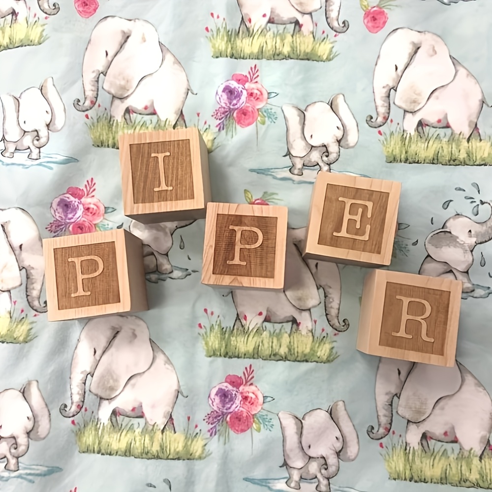 TEMU Personalized Wooden Name Block - Custom Retro Tabletop Name Plate With Your Letters, Suitable For Office Desk Decor, Wedding Gifts, Birthdays,
