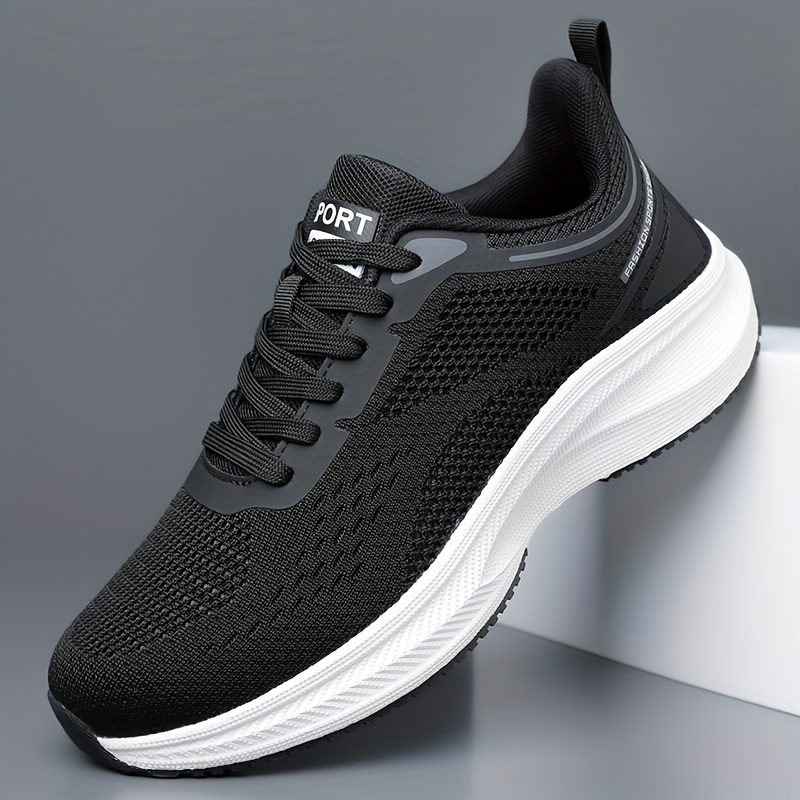 Men's Breathable Mesh Running Shoes - Lightweight Lace-Up Design with High-ity Cushioning Midsole and Durable Outsole, Offering Excellent Performance and All-Day Comfort for Long Runs and Daily Training, Suitable for 11 Festivals