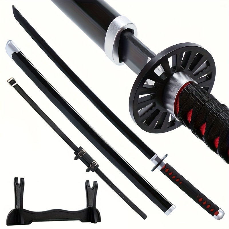 

1pc Bamboo Sword, , With A Belt And Stand, Perfect For Outdoor Role-playing Activities And As A Christmas And Halloween Gift