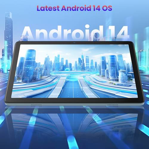 android 14 tablet 10 inch core processor slots 5g wifi 14gb 128gb storage expandable to 1tb 7000mah battery 13mp 8mp camera gps type c charging certified tablet pc versatile tablet minimal bezel display highresolution screen