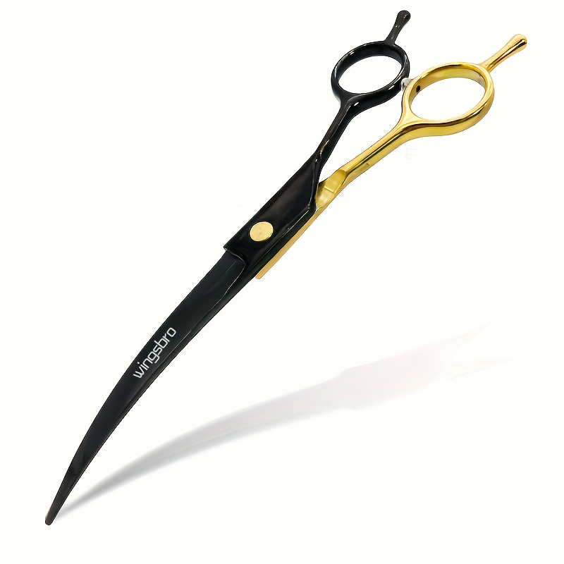 TEMU Professional 7-inch Stainless Grooming Shears, Pet Haircutting Scissors For Cats And Dogs, For Easy Reach And Precision