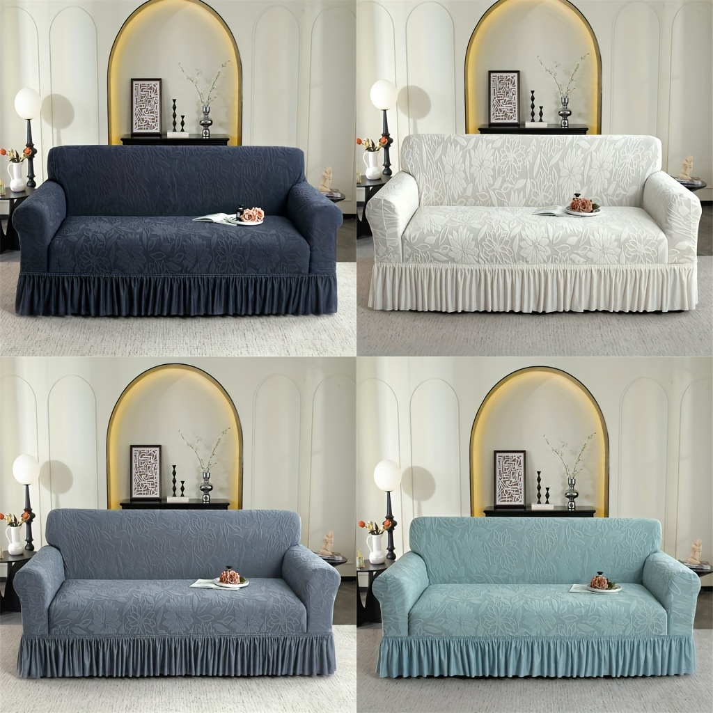 

1pc Sofa Cover , , Dustproof, -, , , Fleece , For , , Decor - & , , , Stretchy, Double Armrest, All-, 2-4 Sofa , , , Polyester , 120-140g ,